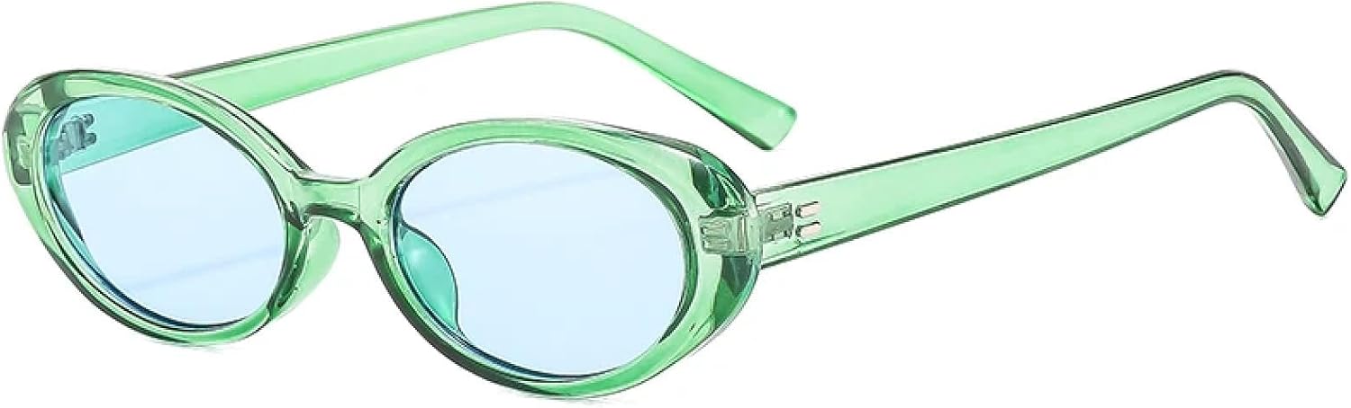 

Солнцезащитные очки с защитой от УФ-излучения UV400 | Маленький овальный размер | для женщин и мужчин | для занятий спортом на открытом воздухе и вождения DSVIGF, Green