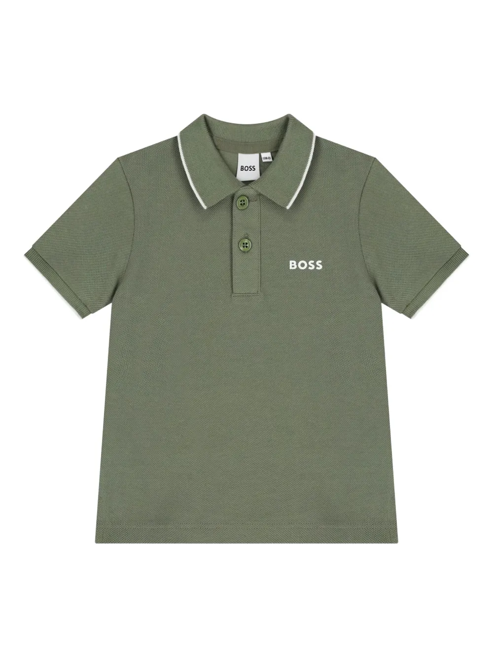 Поло с короткими рукавами Boss Kidswear, зеленый