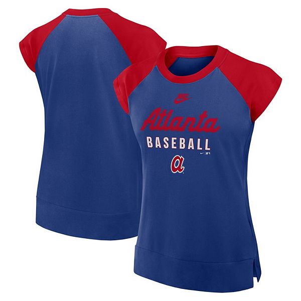 

Женская футболка raglan dri-fit atlanta braves cooperstown collection royal/red Nike, Красный, Женская футболка raglan dri-fit atlanta braves cooperstown collection royal/red Nike
