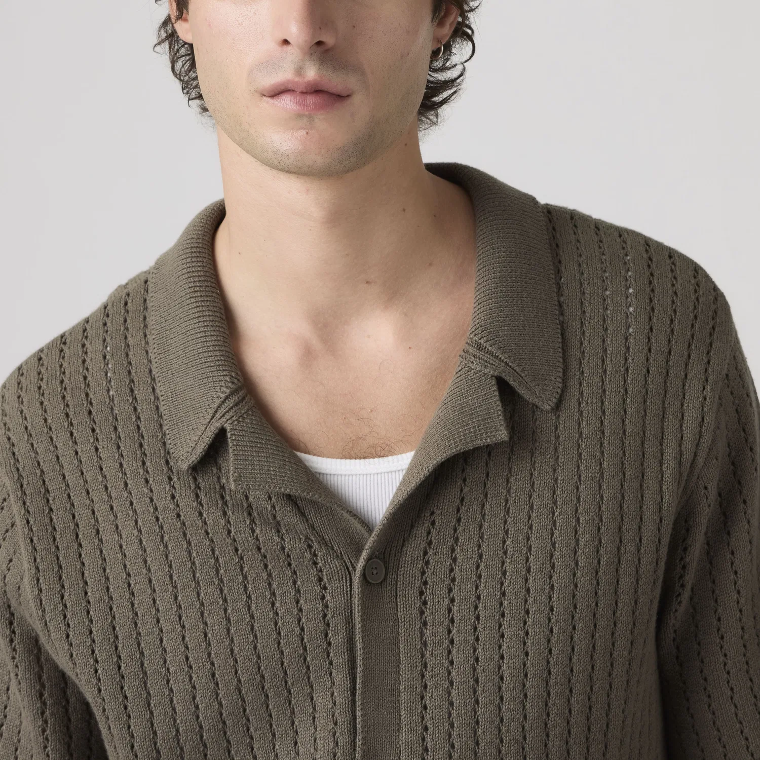 Вязаная рубашка Costa Knit Camp Levi's, Brown — фото 2
