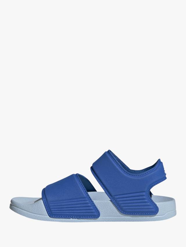 Детские сандалии Adilette с открытым носком adidas, Royal Blue — фото 3