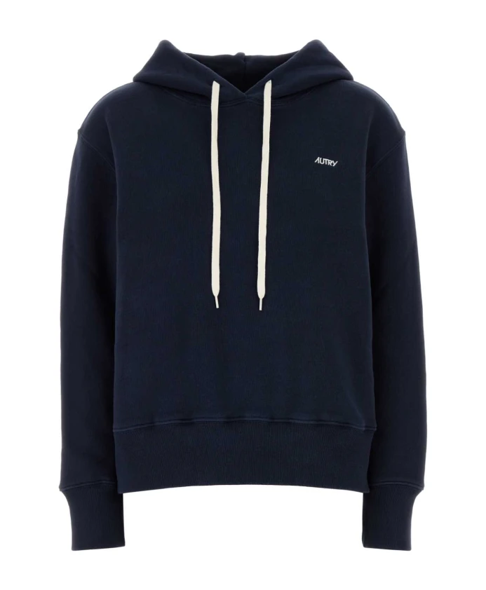 

Темно-Синяя хлопковая женская толстовка Autry, синий