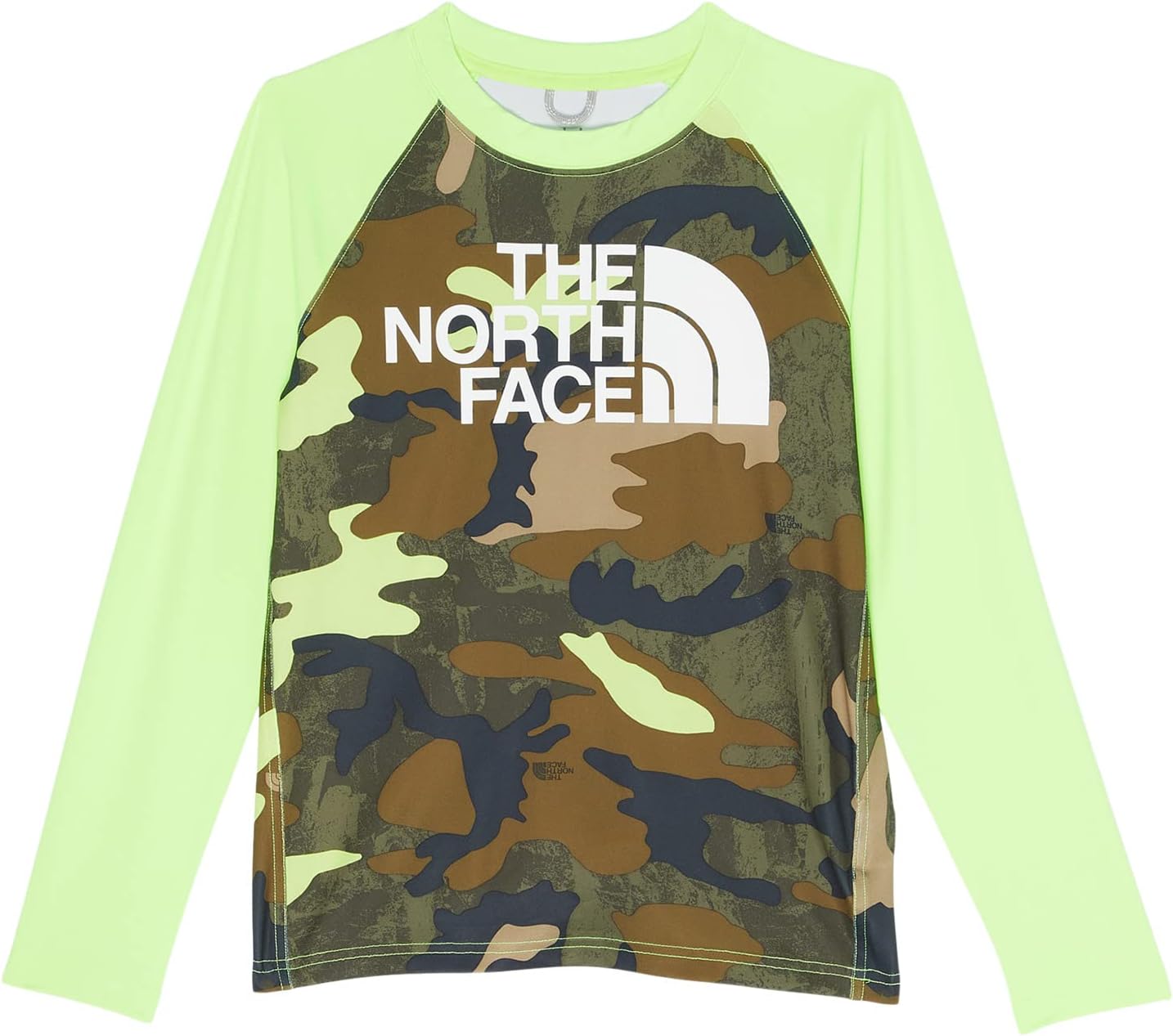 

Футболка The North Face Printed Amphibious Long Sleeve Sun Tee, цвет Sharp Green TNF Camo Print