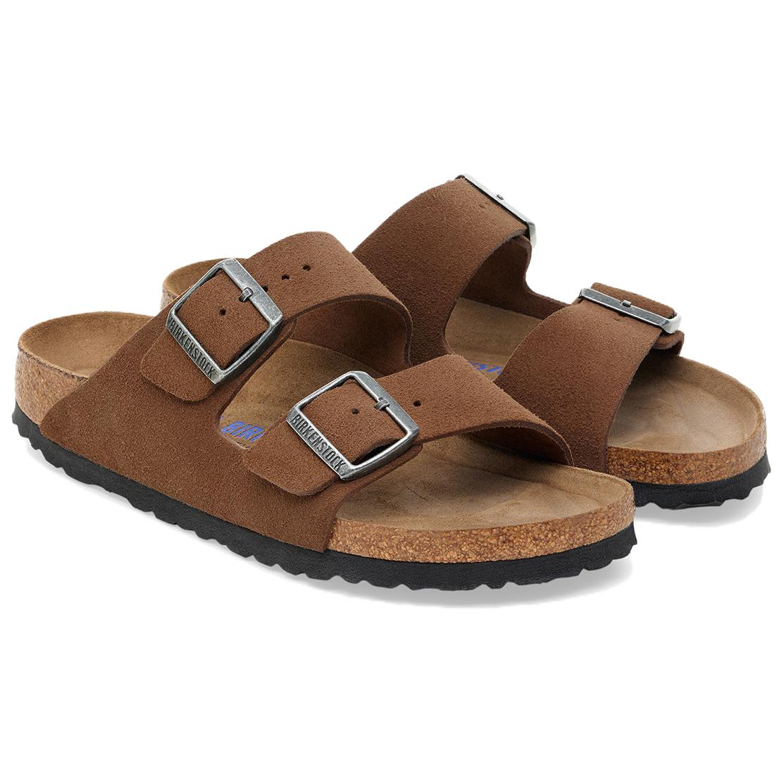 Arizona Shoes Unisex Tea Brown Regular Loose Fit Birkenstock, коричневый — фото 3
