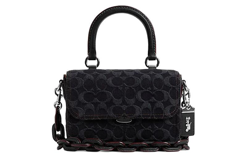 

Rogue Тканевая Плечевая Сумка Через Плечо Маленького Размера Женская Черная COACH