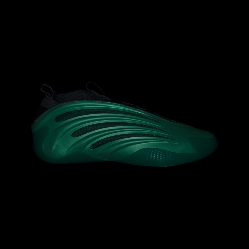 Кроссовки Adidas Harden Volume 9 Shoes, цвет Semi Court Green/Core Black/Screaming Green — фото 2