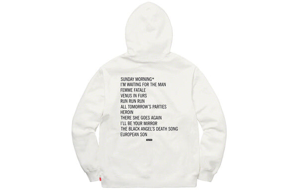 Толстовка fw19 week 4 x the velvet underground hooded sweatshirt Supreme, белый — фото 2