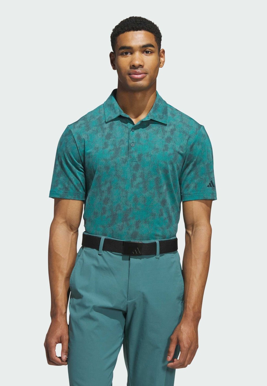 

Рубашка поло TEXTURED Adidas Performance, цвет Pure Teal Aurora Ivy