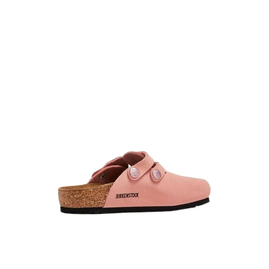 Детские босоножки Birkenstock Pink Clay Kay из материала Birko-Flor и Birkibuc, розовый — фото 2