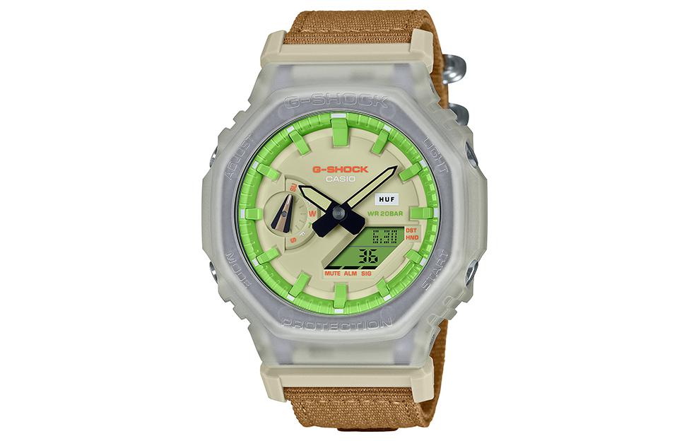 

G-SHOCK Часы Casio G SHOCK X Huf GA2100HUF 5A, Green Dial