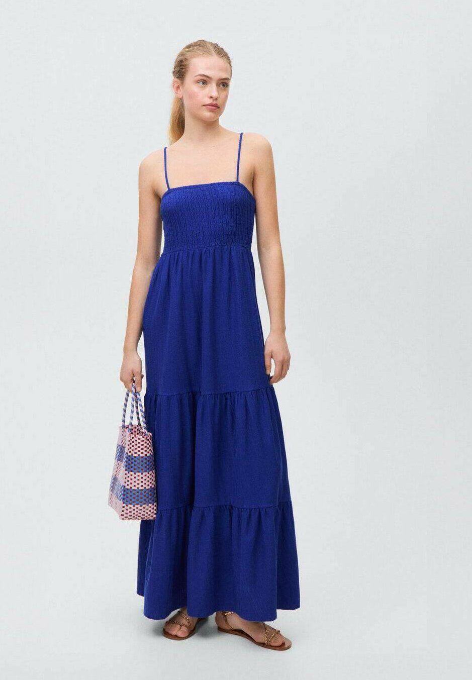 

Длинное платье SHARON Mango Kids, темно-синий