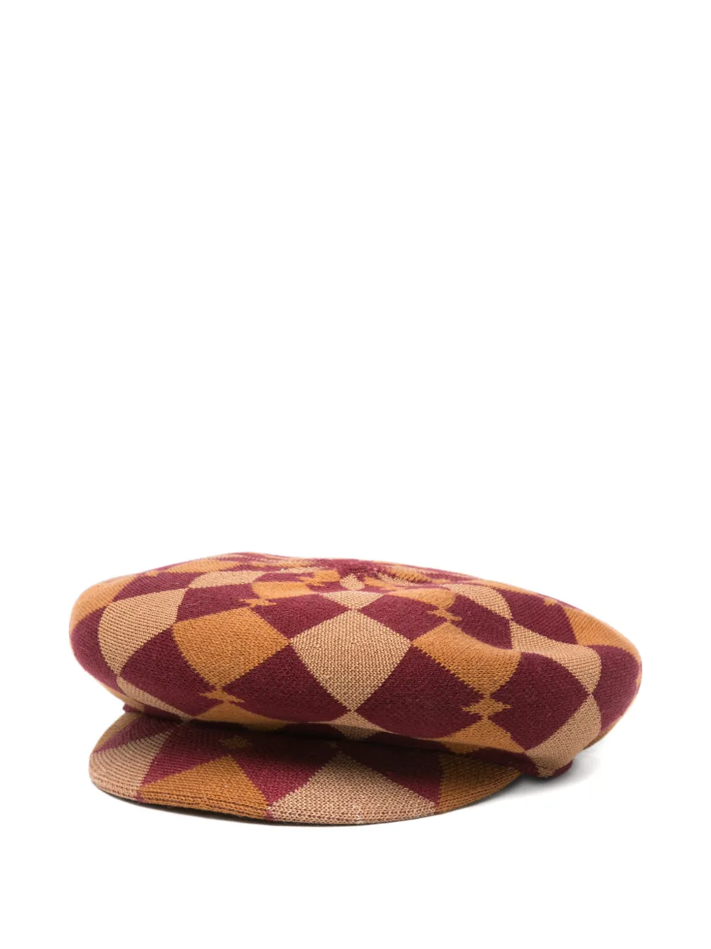 

Шляпа Gentle Argyle Halifax с узором арлекин Kangol, красный