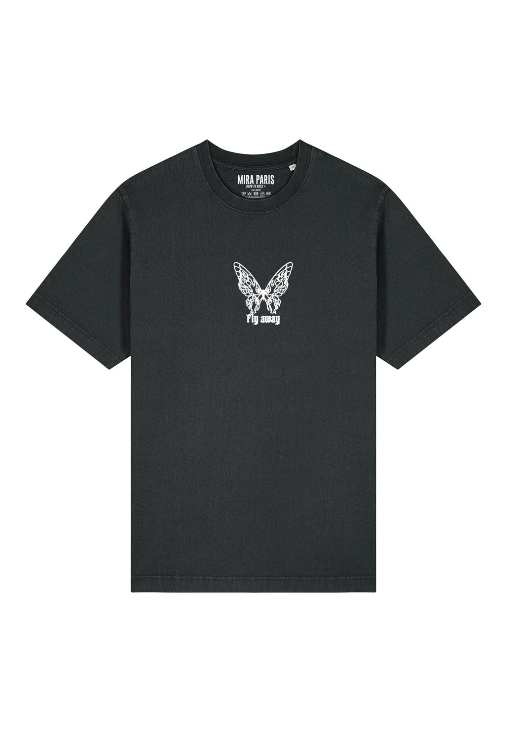 

Футболка с принтом FLY AWAY HEAVYWEIGHT Mira Paris, цвет Washed Black