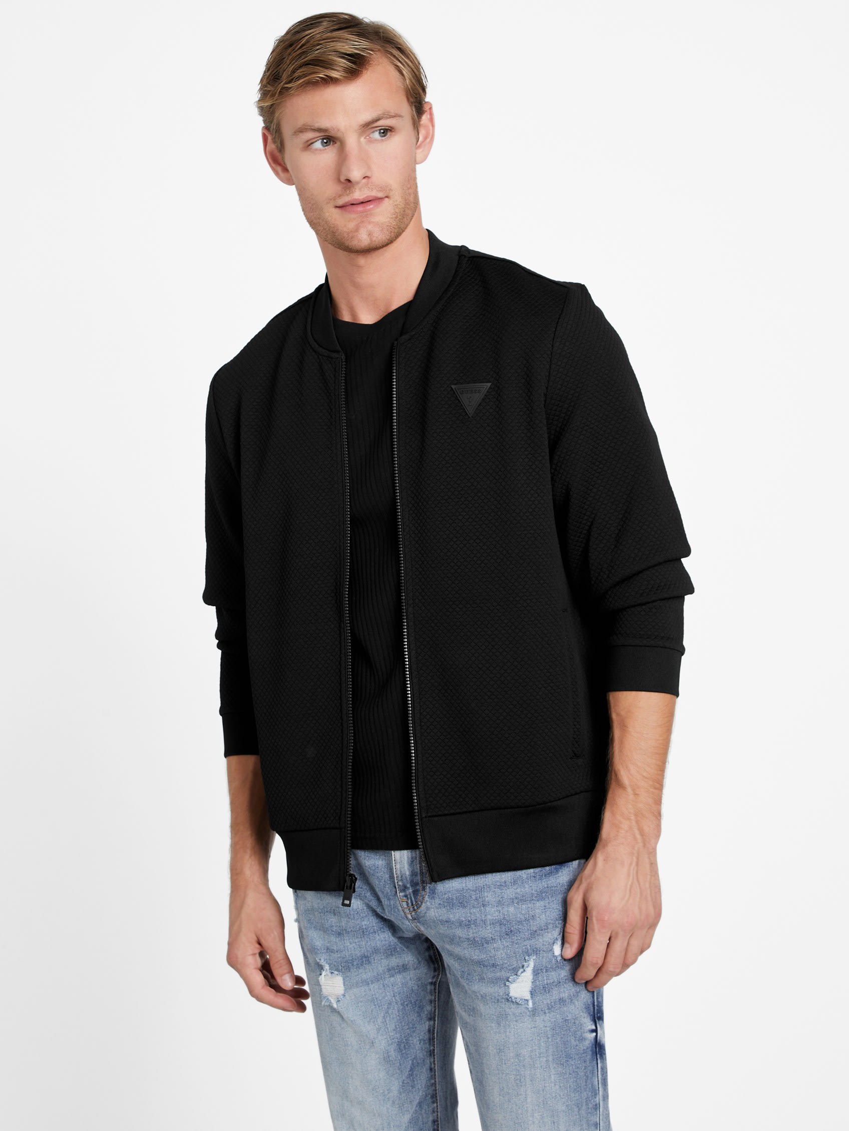 

Стеганая летная куртка Astro Guess Factory, черный