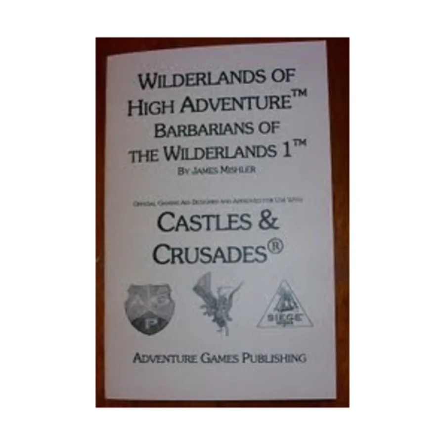

Barbarians of the Wilderlands #1, Wilderlands of High Adventure (Adventure Games Publishing), мягкая обложка