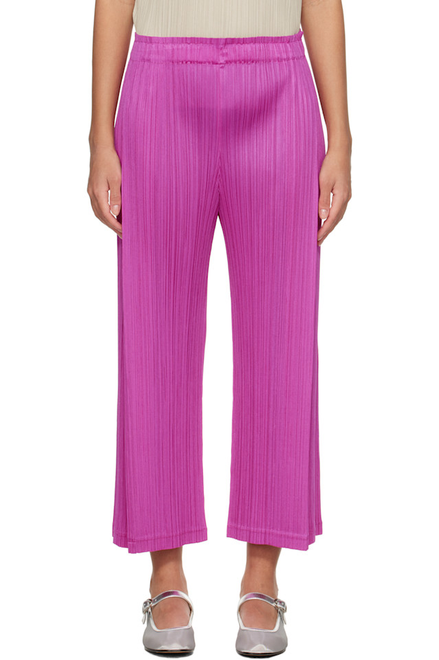 

Легкие брюки Light Wave Pleats Please Issey Miyake, розовый