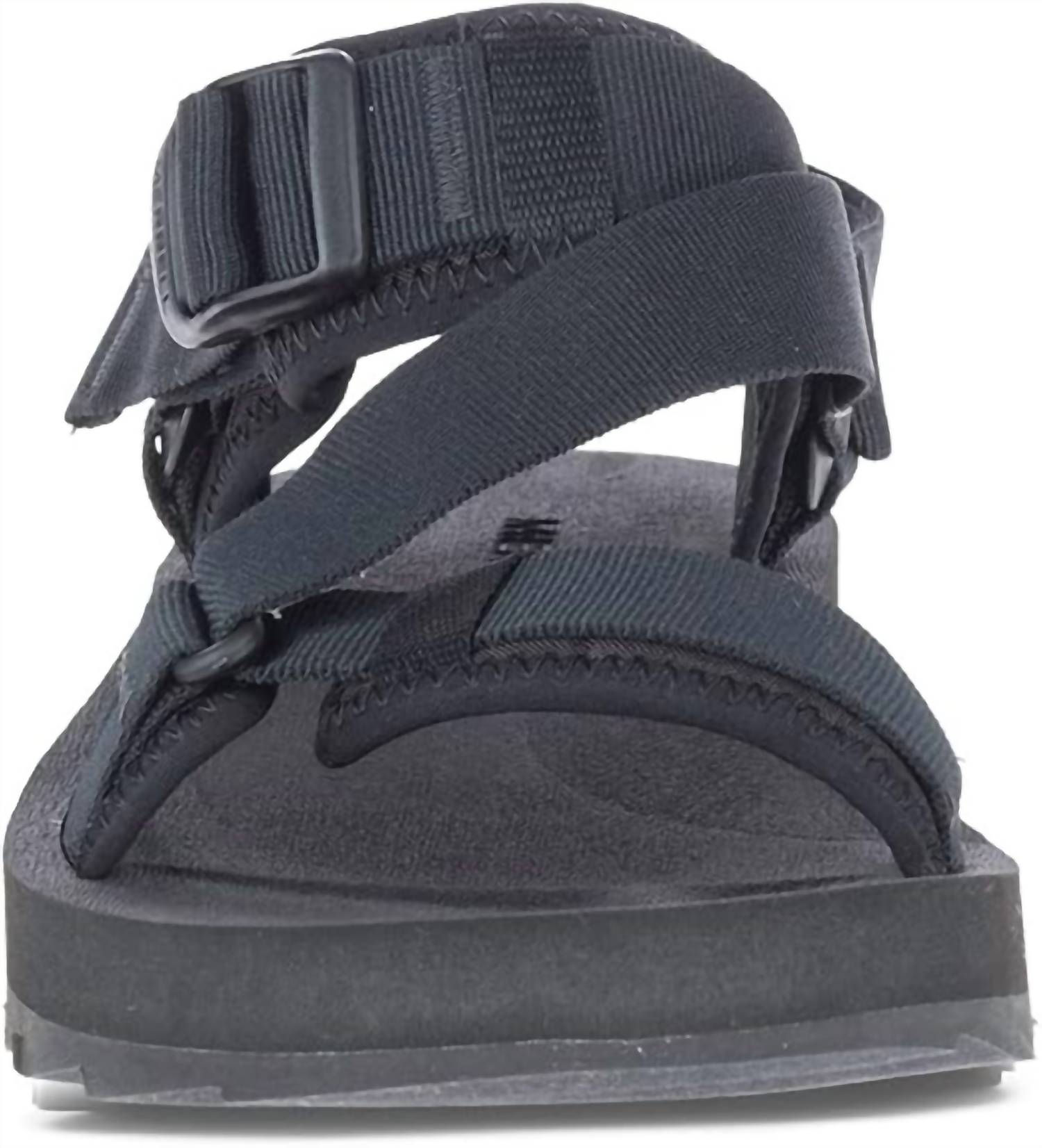 Мужские альпийские сандалии на липучке черные MERRELL — фото 3