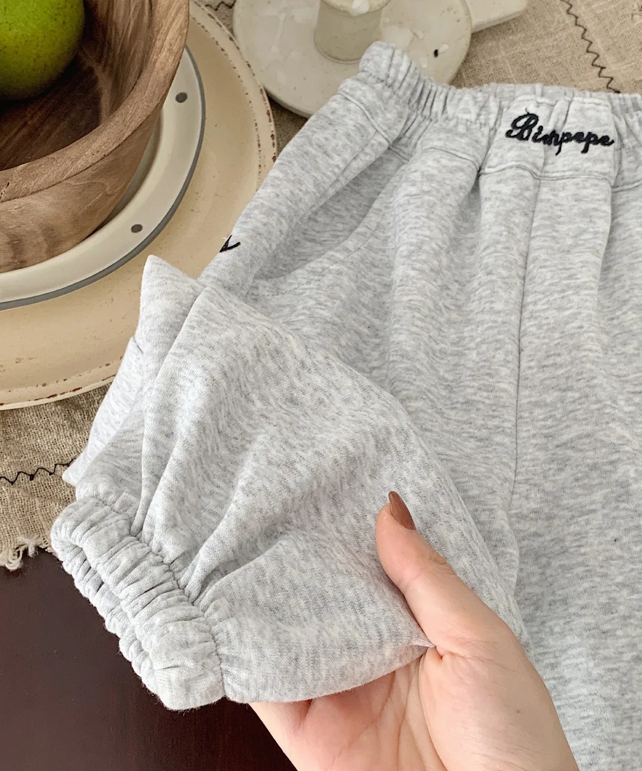Спортивные штаны для детей, свободный крой, бренд aimoha-KIDS-, бежевый — фото 2