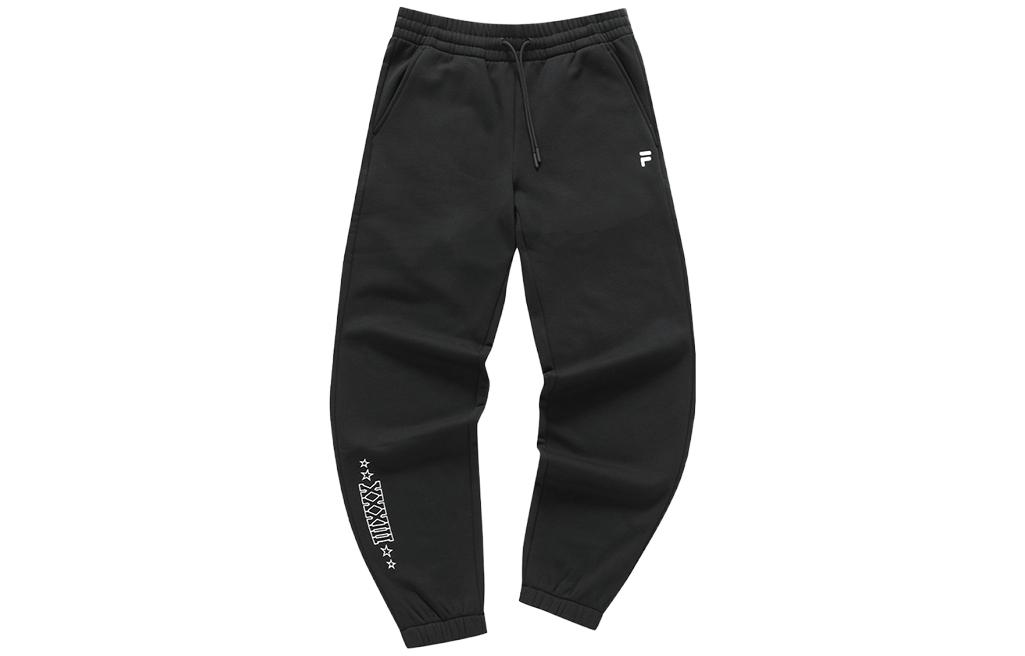 

FILA FUSION Юниформ вязаные спортивные штаны мужские Jet Black