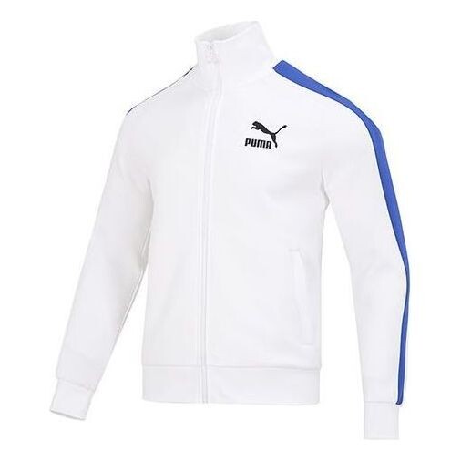 

Куртка iconic t7 track jacket 'white' Puma, белый