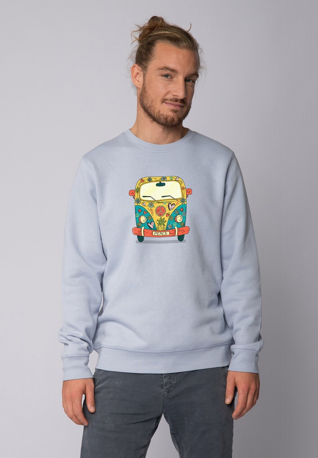 

Толстовка HIPPIES BUS watapparel, светло-голубой