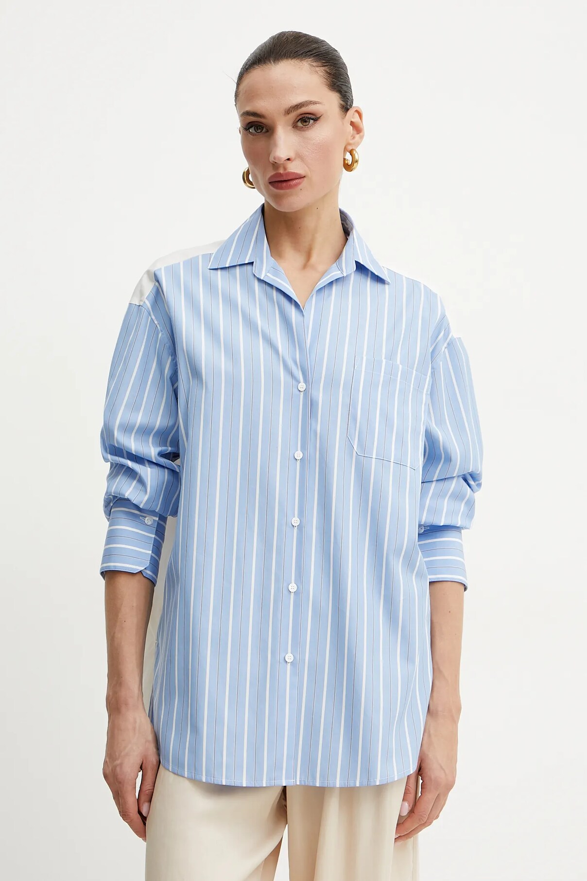 

Футболка из хлопка Weekend Max Mara, синий