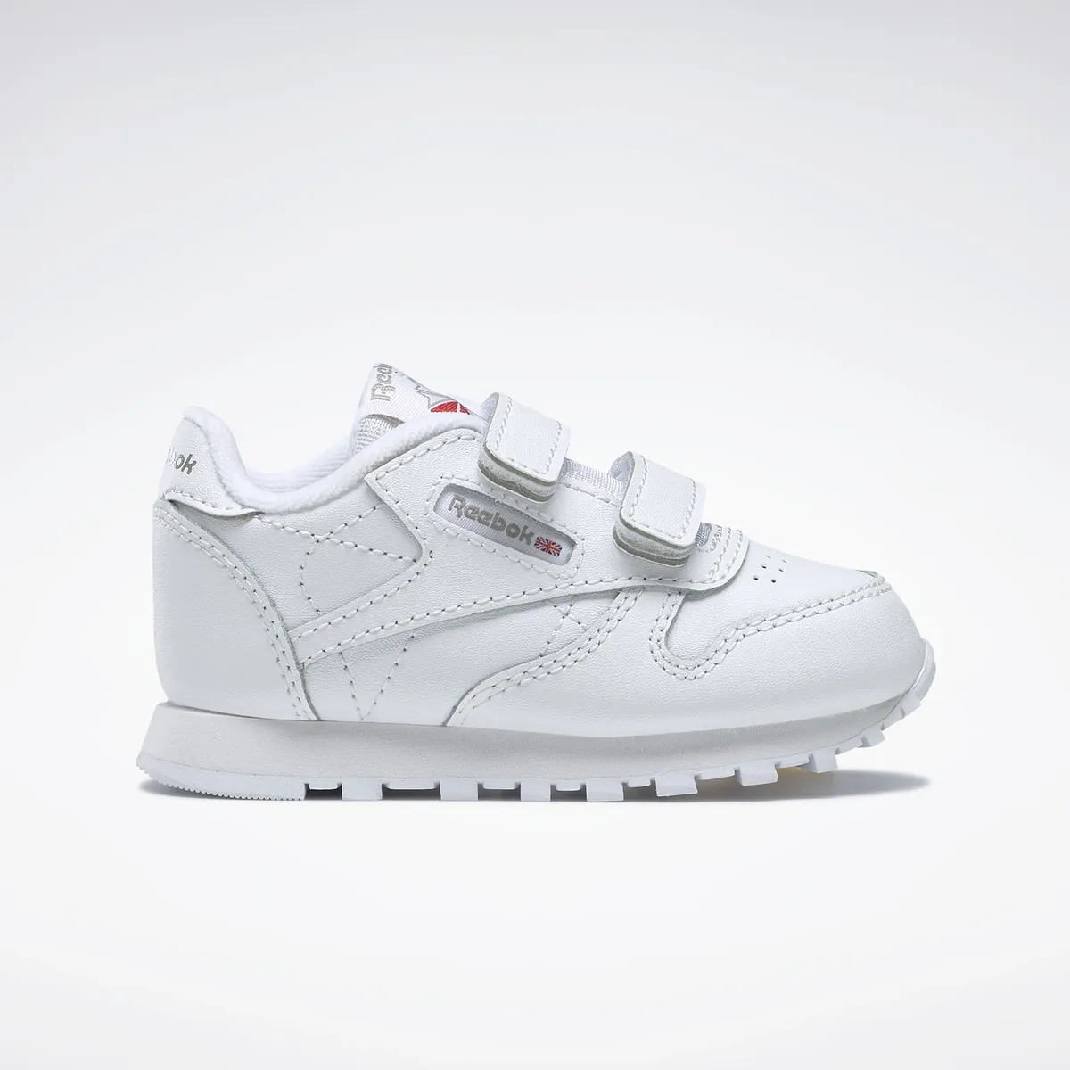 Кроссовки Reebok Classic "CLASSIC LEATHER SHOES", с застежкой-липучкой, белый — фото 2