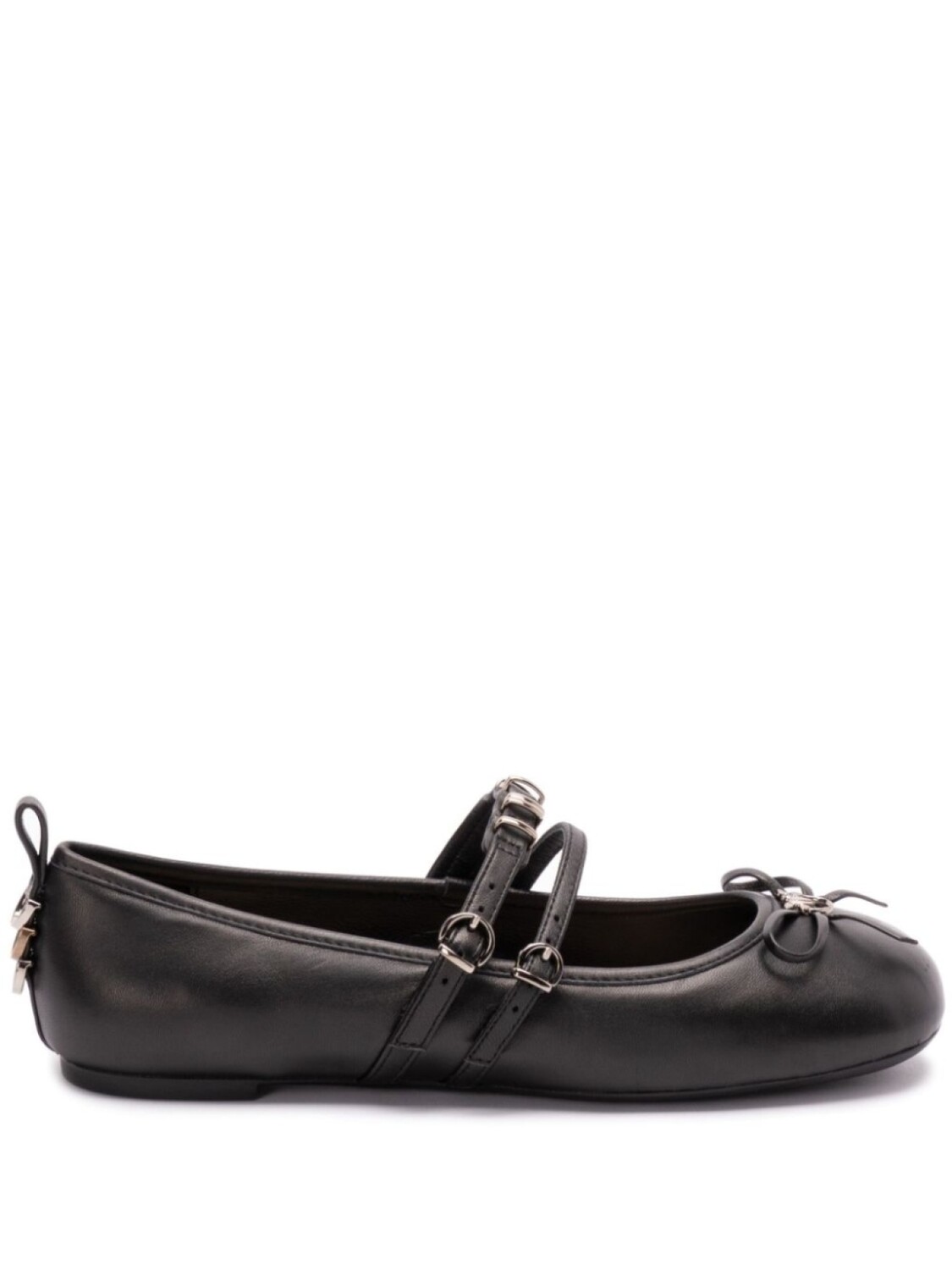 Кожаные балетки PINKO, черный