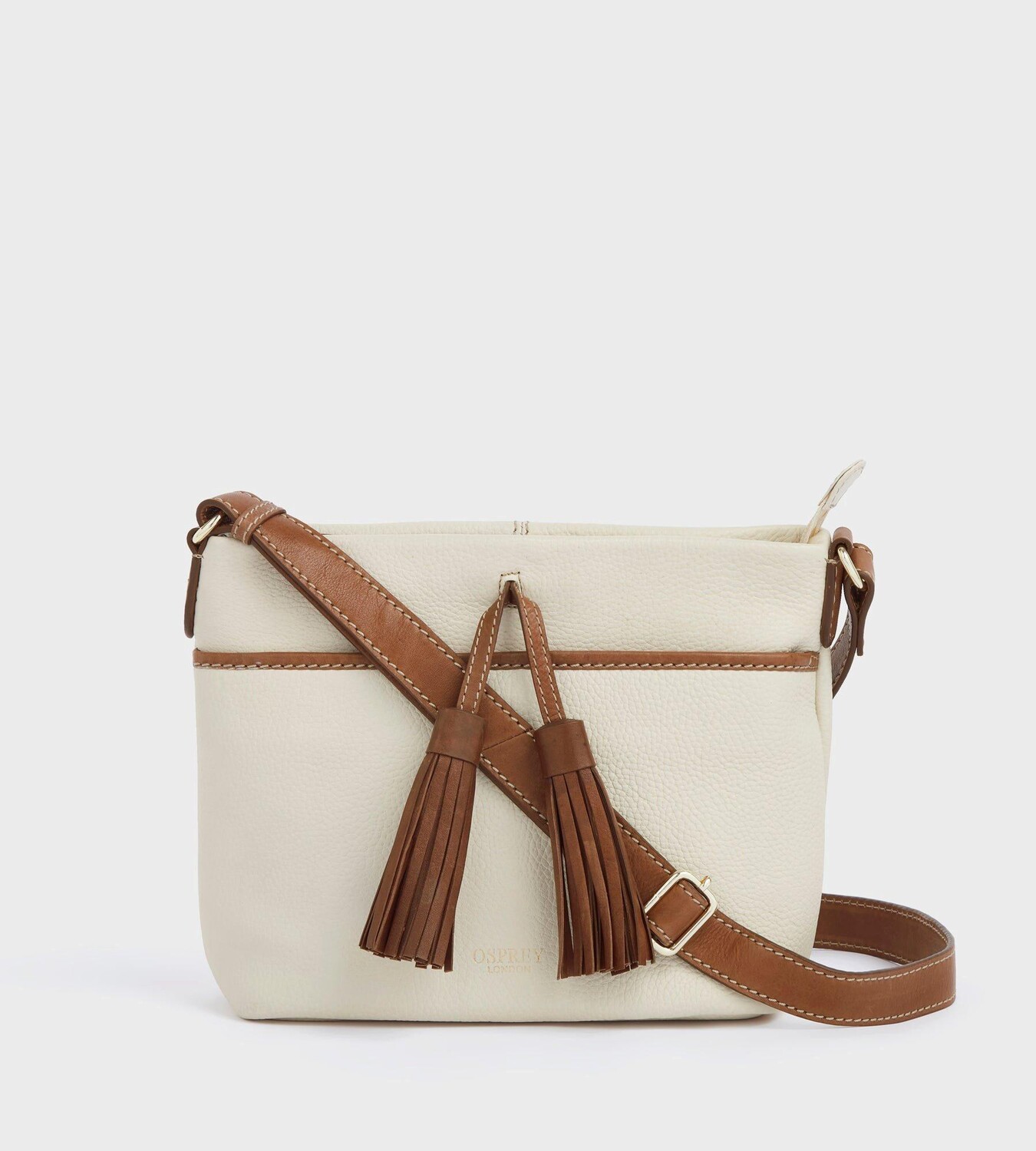 

Кожаная сумка через плечо Savanna OSPREY LONDON, белый