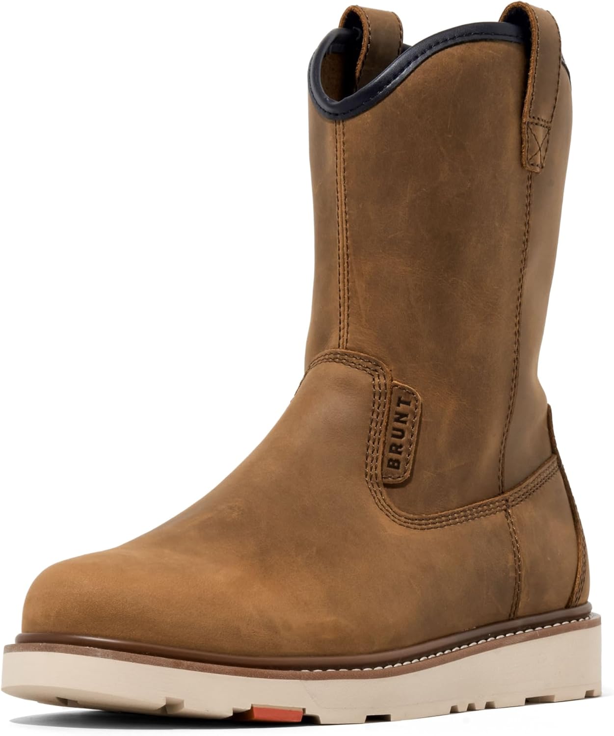 

Ботинки BRUNT Bolduc без подкладки (мягкий носок) - водоотталкивающие ботинки с зацепом 9 на танкетке - сертифицированы EH - устойчивы к скольжению и маслу - термостойкая подошва - регулируемая ширина, коричневый
