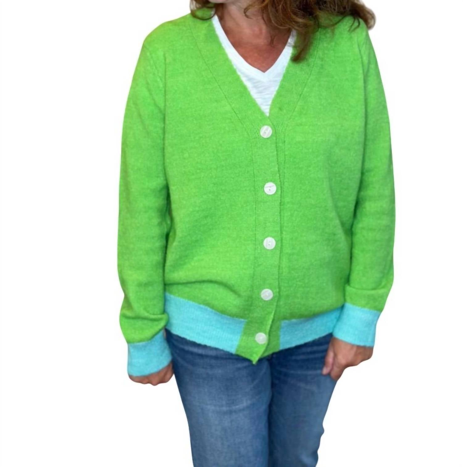 

Свитер Фрэнки цвета лайма Caryn Lawn, цвет lime