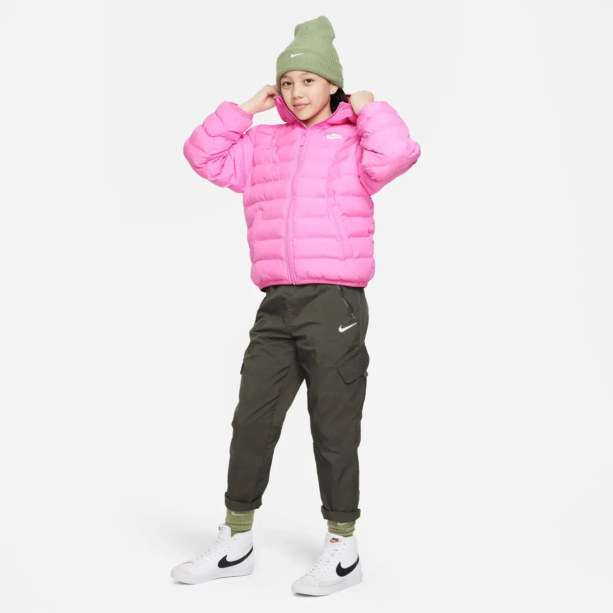 

Куртка Nike Sportswear для активного отдыха "K NSW LOW SYNFL HD JKT - для детей", розовый
