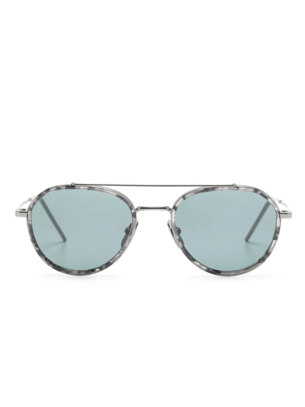 

Солнцезащитные очки-пилоты Thom Browne, серебристый