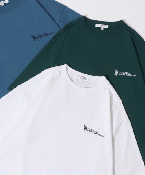 

U.S. POLO ASSN. Футболка с коротким рукавом, с вышитым логотипом, US POLO ASSN, белая