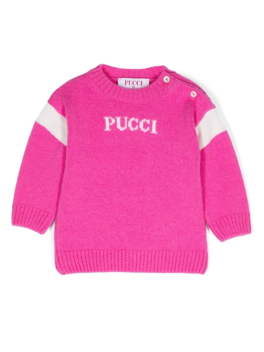 

PUCCI Junior джемпер с логотипом, розовый