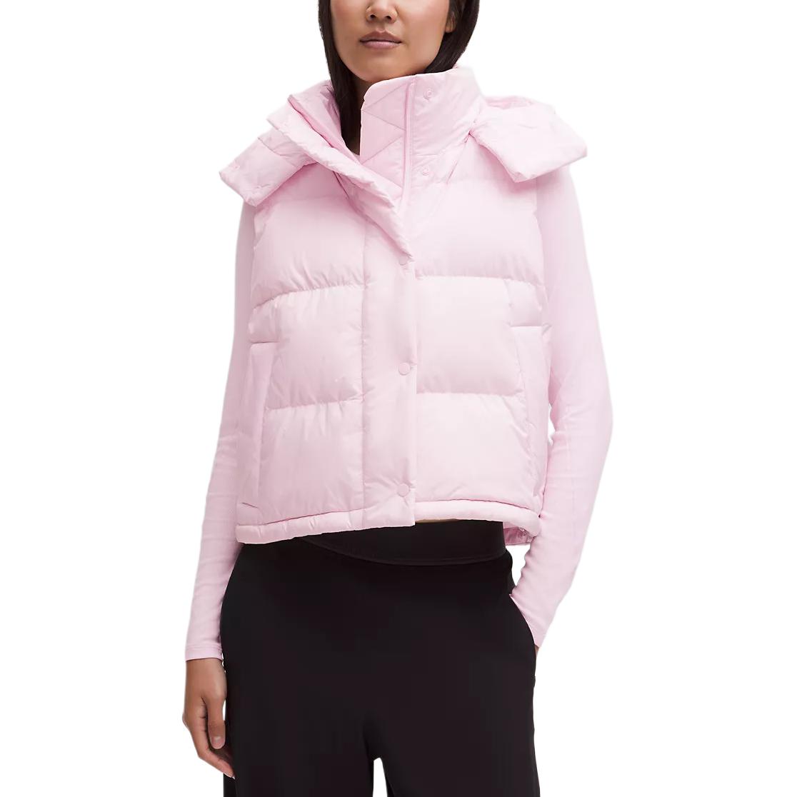 

Пуховый жилет Wunder Puff Series для женщин, средний размер Lululemon, joyful розовый (elegant lilac розовый/silk розовый)/bllp