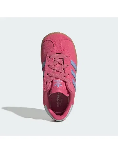 Кроссовки Gazelle, Adidas, шок-розовый/голубая искра/гало-голубой — фото 3