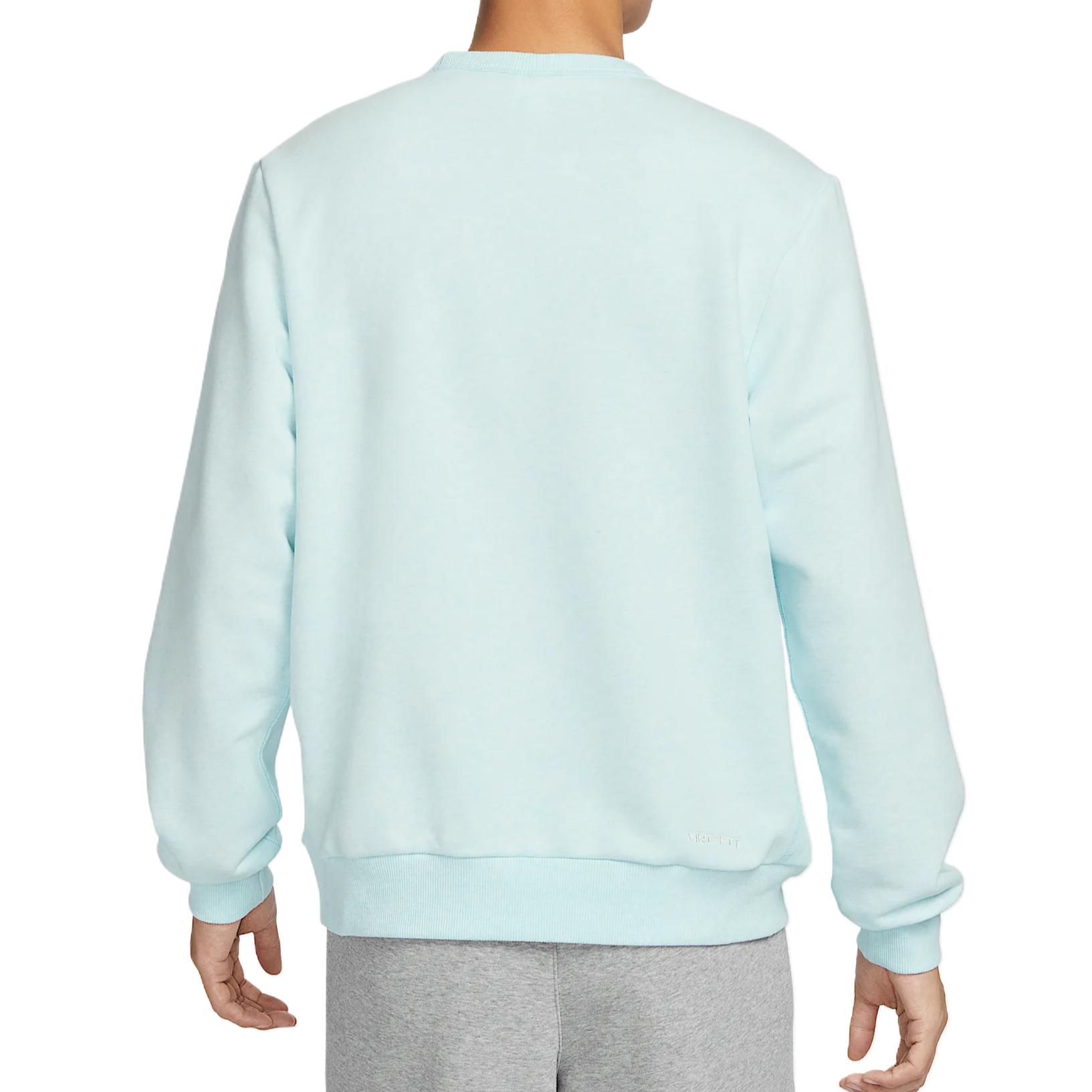 Nike Толстовка dri fit standard issue мужская glacier blue/цвет/light ivory white — фото 4