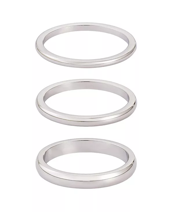 

Набор серебряных колец, устойчивых к потускнению Adornia, silver