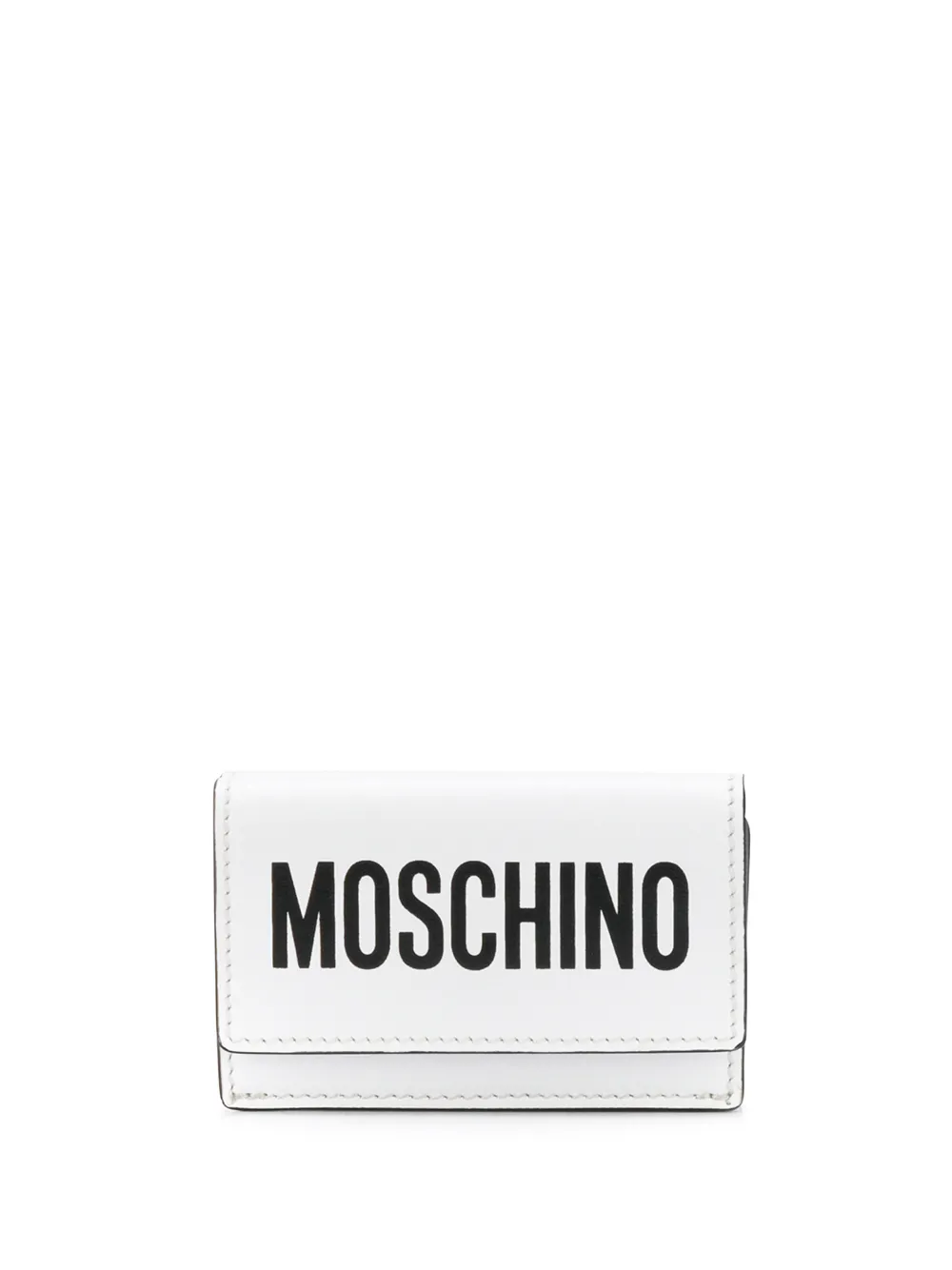 

Мини-кошелек с логотипом Moschino, белый