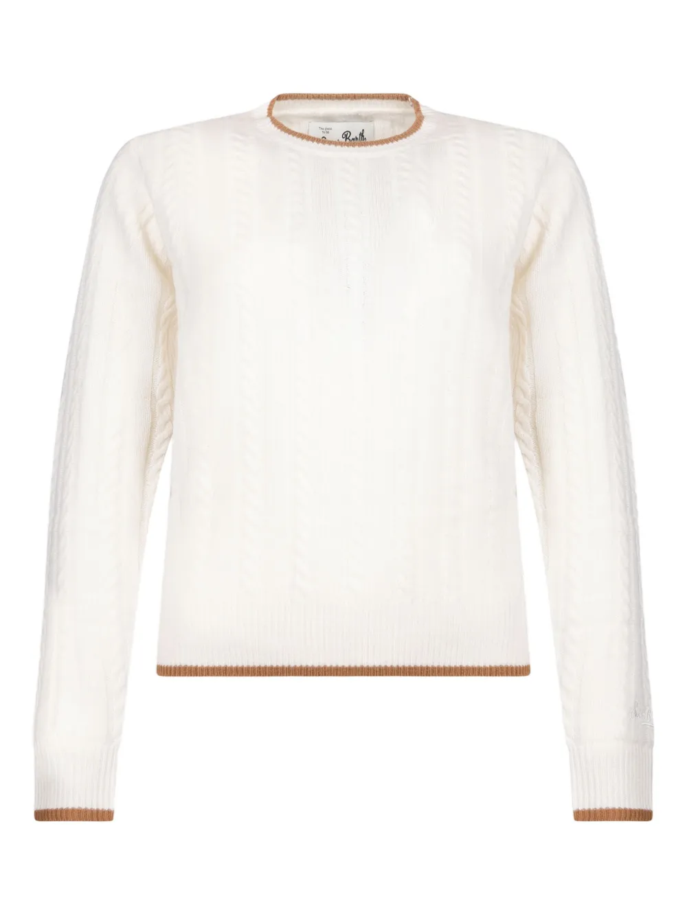 

Свитер фактурной вязки Mc2 Saint Barth, белый