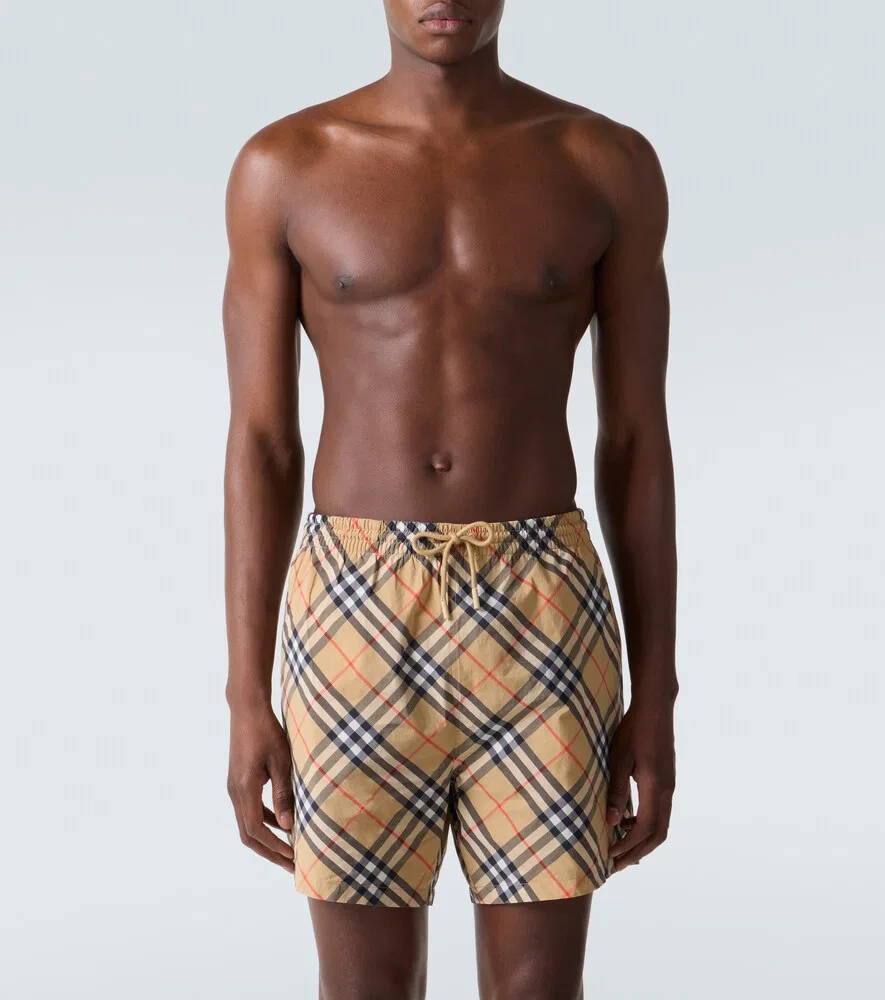 Плавки Burberry Sand Ip Check, бежевый — фото 2