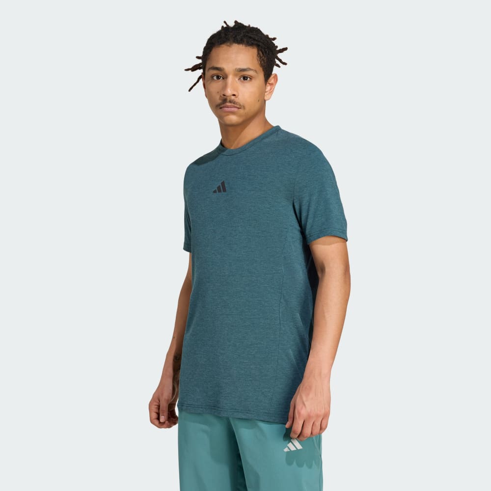 

Спортивная футболка Adidas Designed for Training Workout Tee, цвет Aurora Ivy