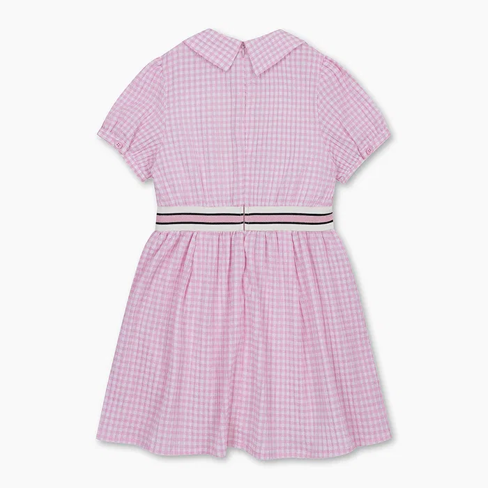 Детское платье Lovely Collar, розовое, от Benetton Kids — фото 2