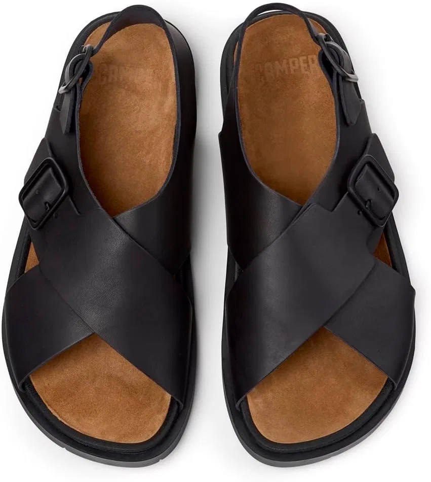 Мужские сандалии Camper Lluc K101093Сандалии с X-ремешком, Black 004 — фото 4