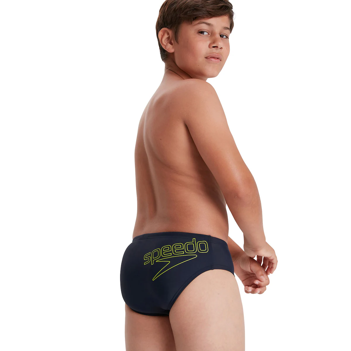 

Детский плавательный купальник Brief Boys Logo 6.5 см, Speedo, желтый