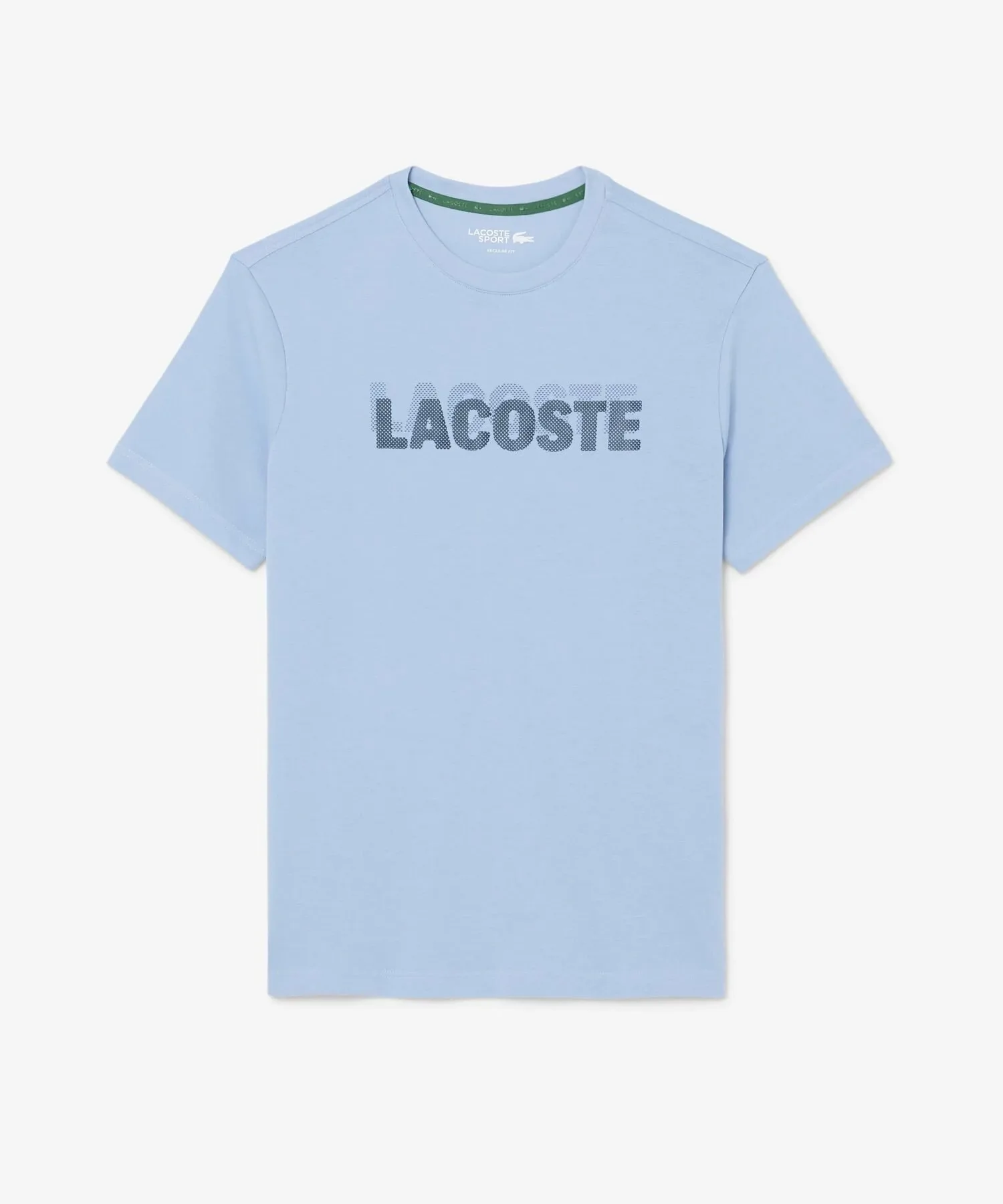 Футболка с логотипом бренда, изготовленная из сверхсухой ткани LACOSTE, Light blue — фото 3