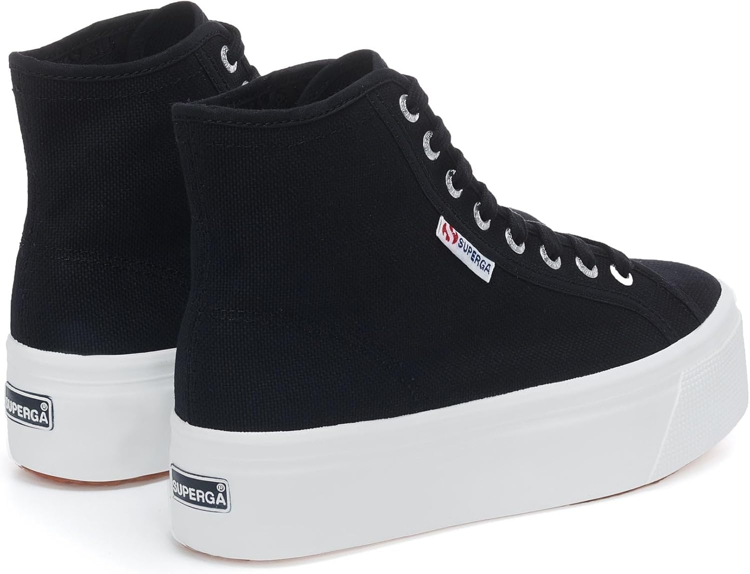 Кроссовки Superga Unisex-Adult 2708 Hi Top, белый/черный — фото 3