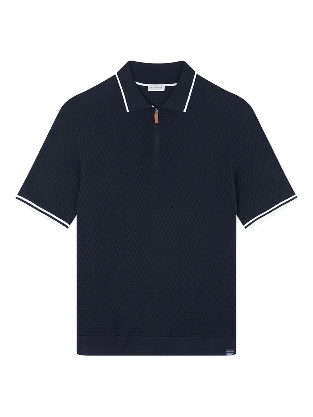 

Поло с наполовину застежкой-молнией Paul & Shark, синий