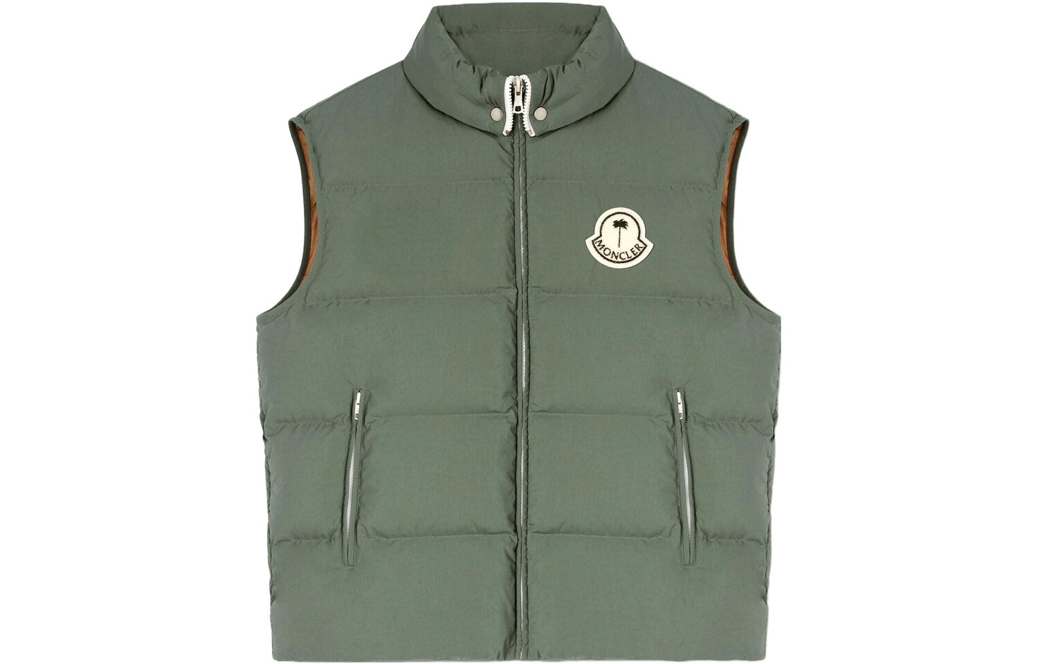 

Жилет унисекс зеленый Moncler